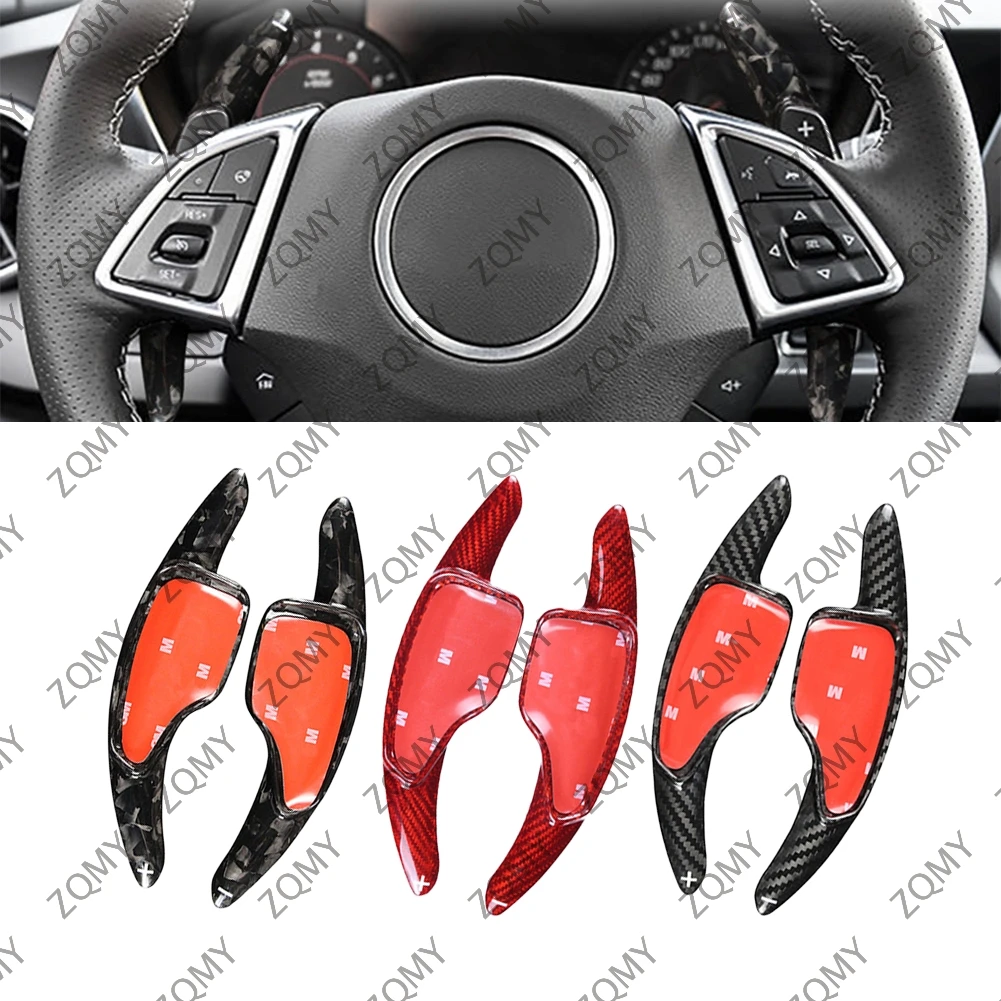 

Carbon Fiber Steering Wheel Shift Paddle For Chevrolet Camaro LS LT1 LT RS SS ZL1 2016 2017 2018 2019 2020 2021 2022