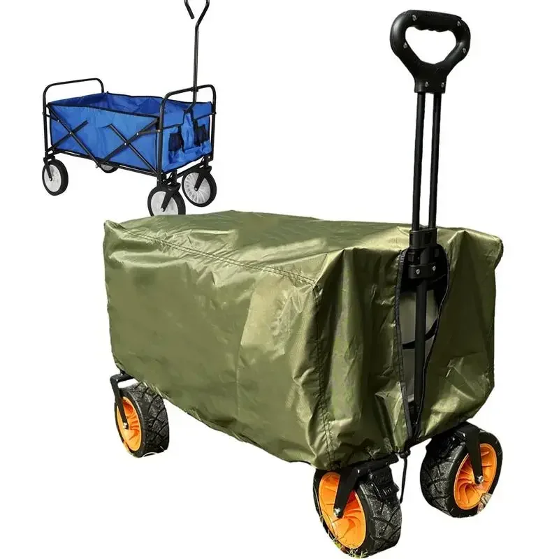 

Outdoor Camping Garden Wagons Cover Heavy Duty Outdoor Collapsible Cart Cover Dustproof Waterproof Rain Cover For Grocery