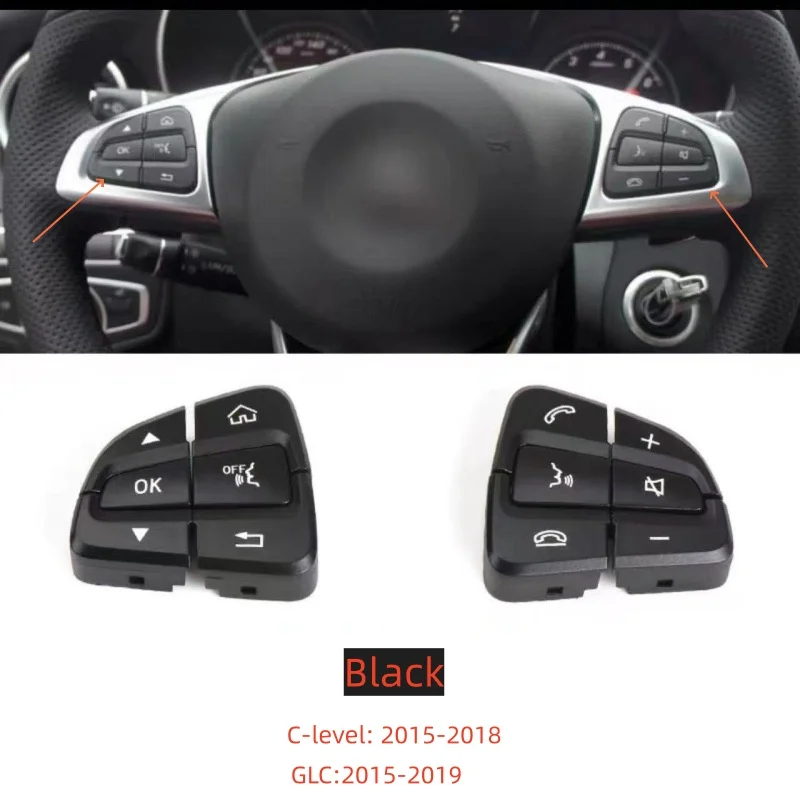 

Suitable For Mercedes Benz GLC/C200/C260/C260/C180 Steering Wheel Button Multifunctional Button Assembly Car Accessories Auto