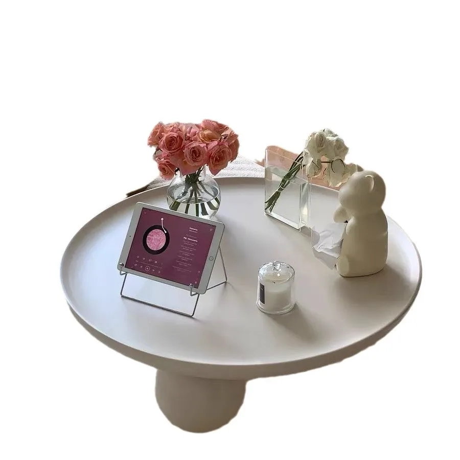 

Cream wind coffee table living room household sofa round table