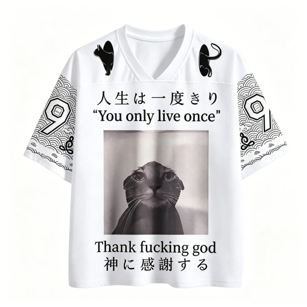 Y2K Japanische Ästhetik Katze 3D-Druck Atmungsaktives Schnelltrocknendes Herren- und Damen-T-Shirt Outdoor Street Casual Fashiona Eltern-Kind-Kleidung – Detail 6