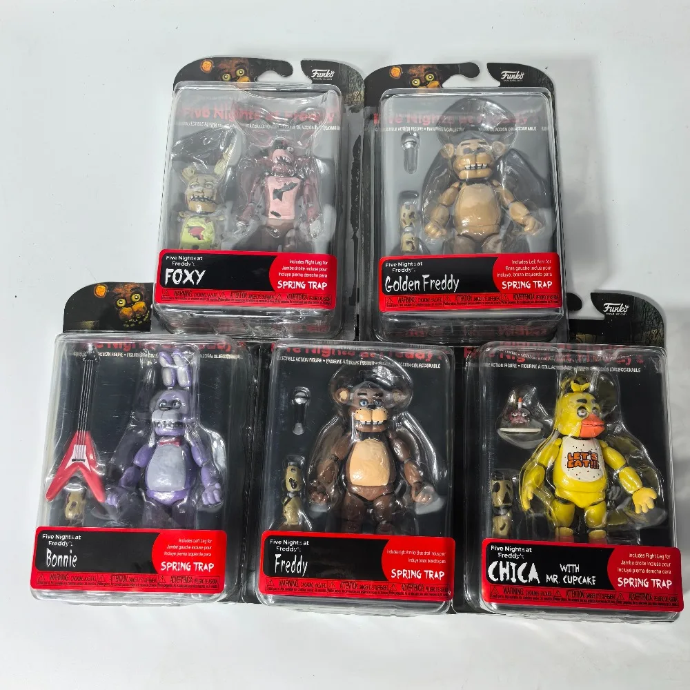 

FNAFs bear's midnight harem five nights Freddy Bonnie Foxy Chica Bear Action Figure Collection Model