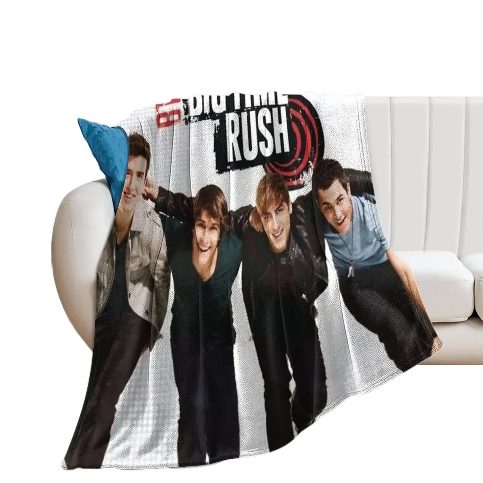 Big time Rush Throw Blanket anime Cute Plaid Single Plaid on the sofa Blankets