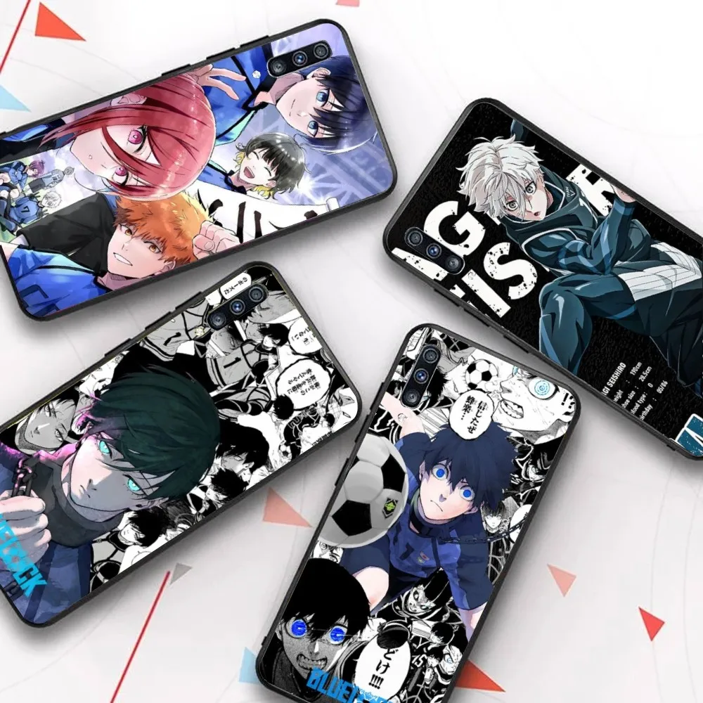 Blauw Slot Anime Telefoonhoesje Voor Samsung A 10 11 12 13 20 21 22 30 31 32 51 52 53 70 71 73 91 13 Shell