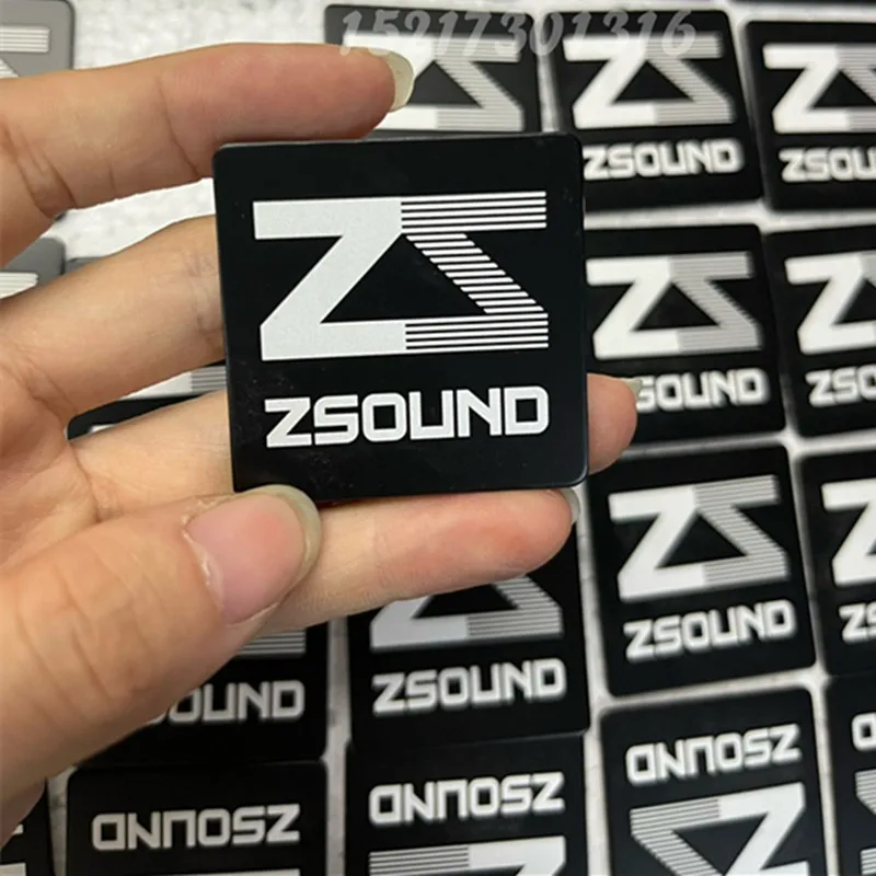 Universal Zsound Metal Aluminium Signage Sign OEM LOGO Nameplate For Audio Amplifier Speaker Loudspeaker Horn 40*40mm 50*50mm