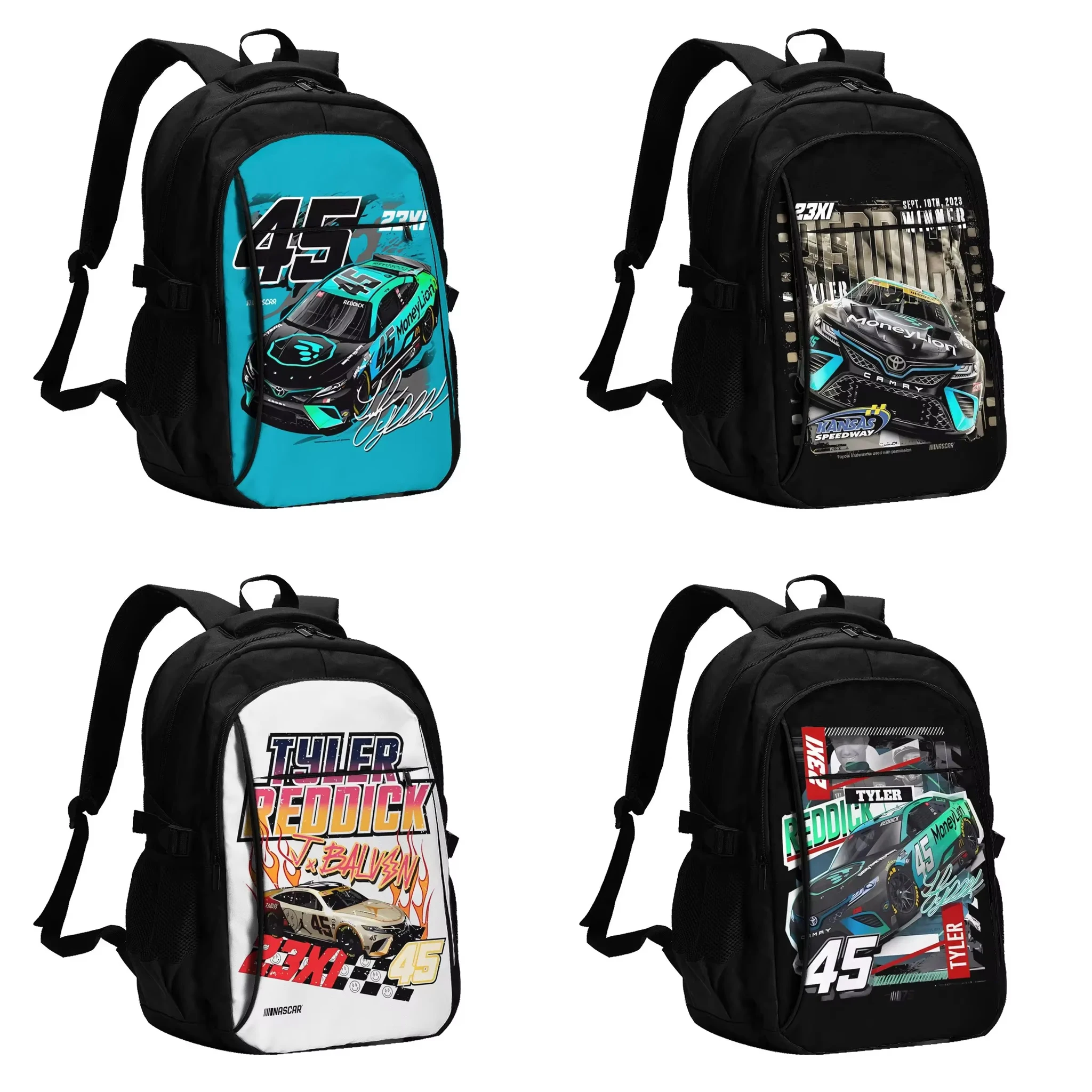 

Tyler Reddick 45 Travel Laptop Backpack, Business Water Resistant Backpack with USB Charging Port, College Bag for Men & Women