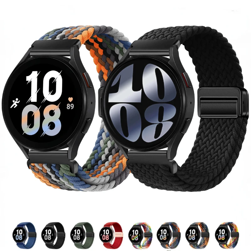 

22mm 20mm nylon strap For Samsung Galaxy watch6 5 4 3 Gear S3 Amazfit GTR Woven breathable bracelet For Huawei watch 4/GT2/3 Pro