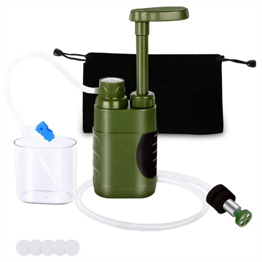 Outdoor Water Filter Straw Water Filtration System Water Purifier for Family Preparedness Camping Hiking Emergency