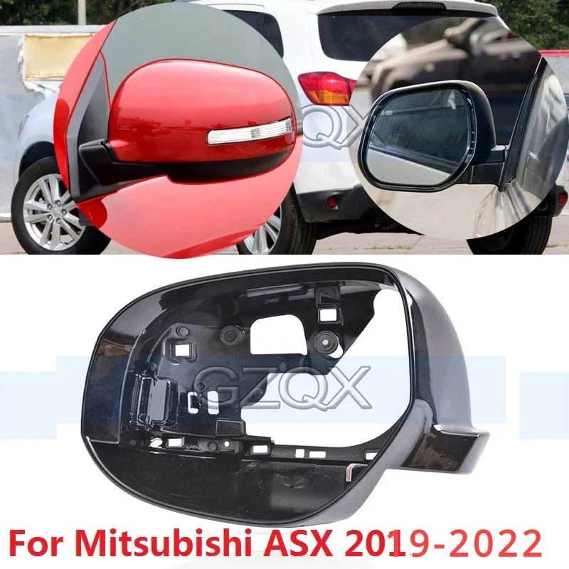 

CAPQX For ASX 2013-2018 2019-2022 Outer Rearview Mirror Lens Frame Side rear view Mirror glass Lid cover with light style