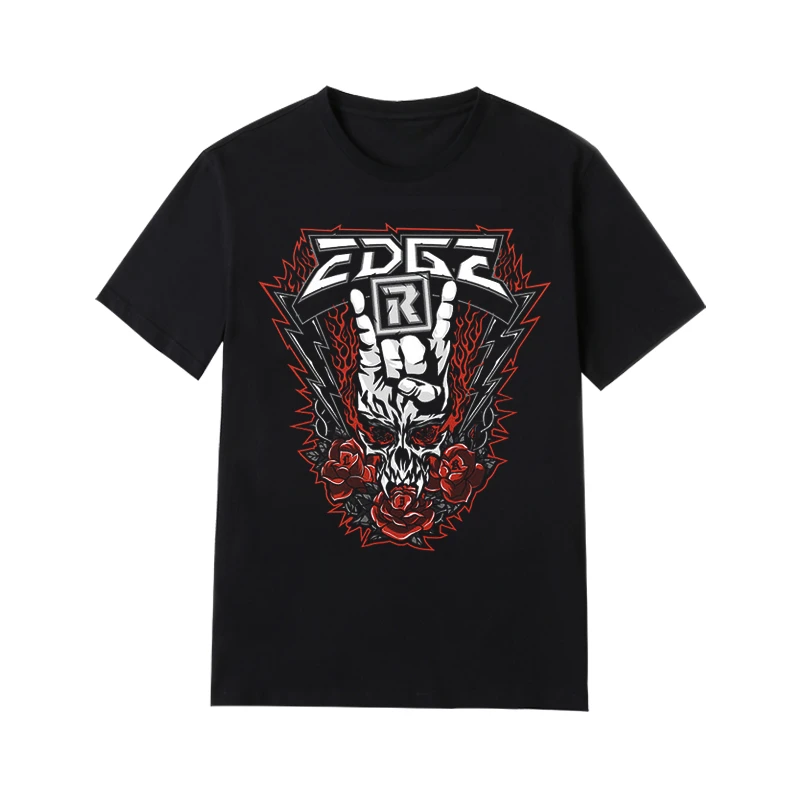 

2025 WWE Europe and The United States Fashion Brand 2025 New Loose Round Neck Short Sleeve Printed T-shirt Men Agee Tide Ins