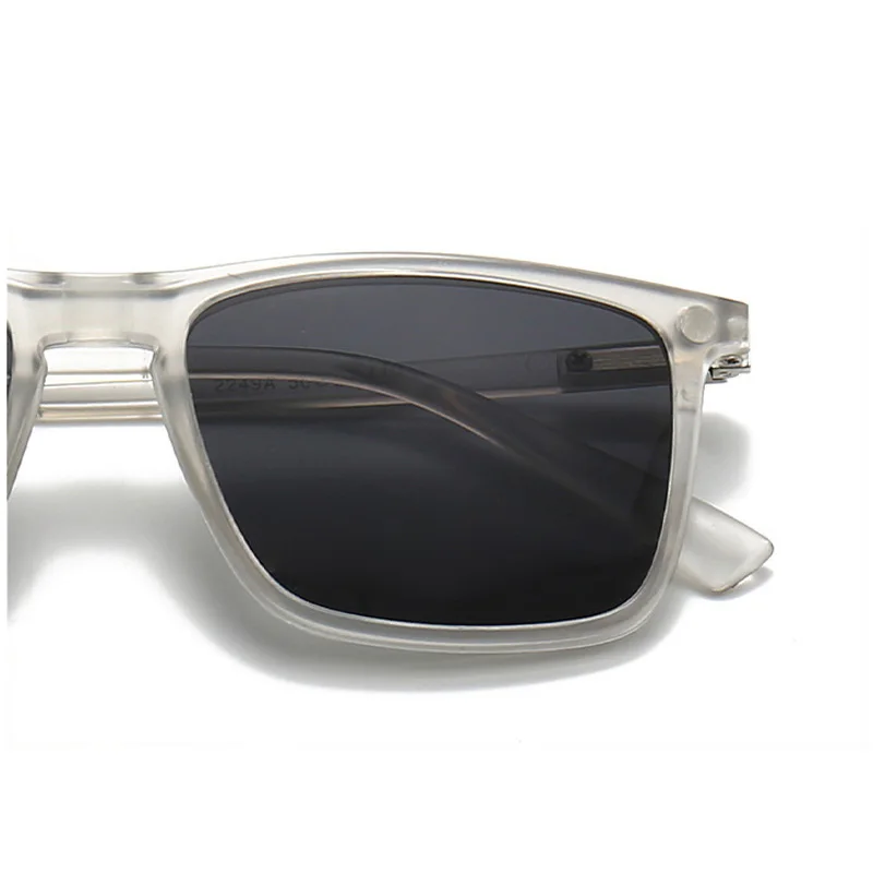 Transparent Square Frame Women Sunglasses 6 In 1 Magnetic Clip Glasses Men Polarized Night Vision Eyeglass