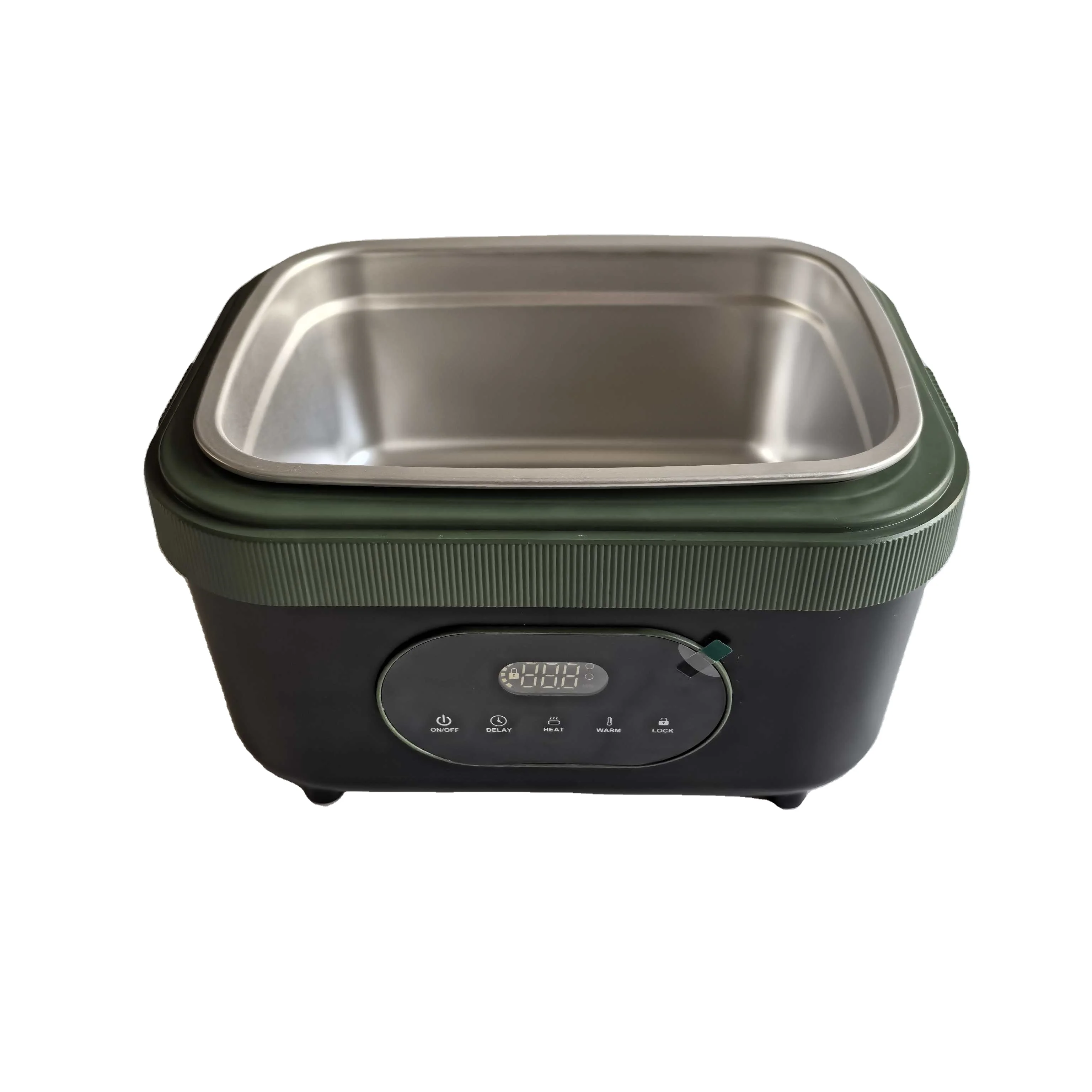 1.5L electric insulation self-heating lunch box cordless portable charging compartment stainless steel lunch box