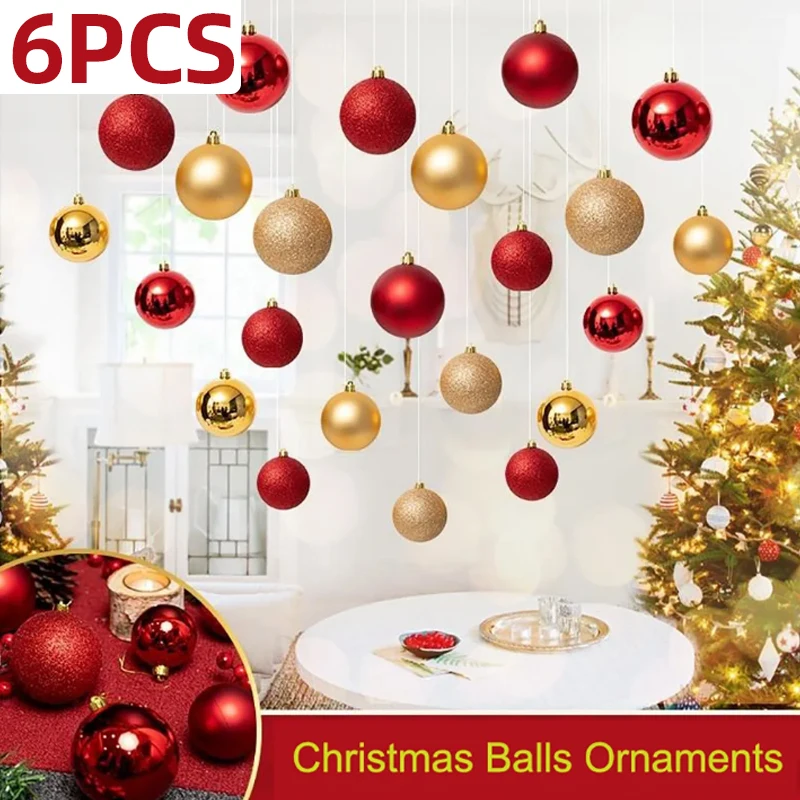 

Christmas Shining Bright Glitter Balls Tree Hanging Decoration
