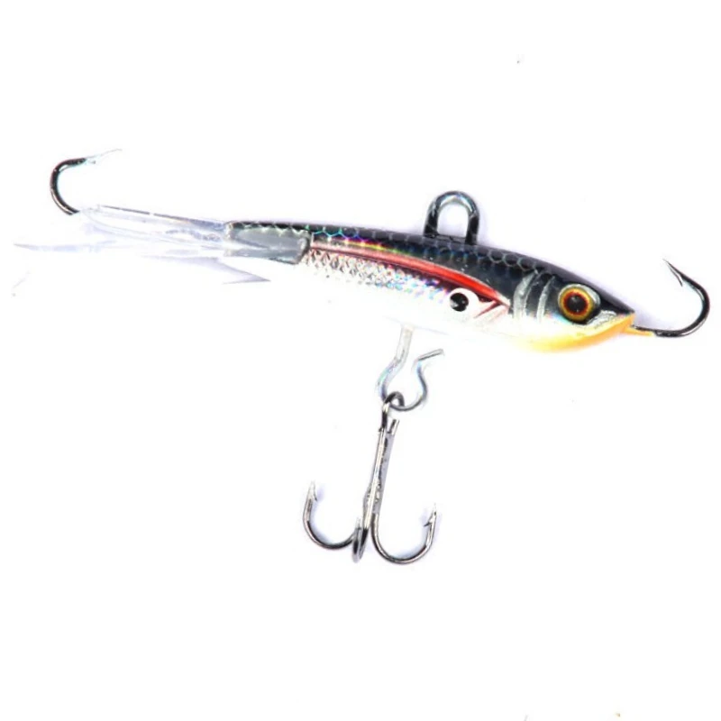 

ZWICKE 1pcs Ice Fishing Small Balance 60mm/10.5g Mini Metal Lead Fish Bait 3D Imitation Sick Eye Bass Catfish Fishing Supplies