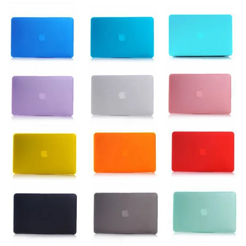 Multi-colors Plastic Matte Case Cover for Macbook Air Retina Pro 11 12 13 15Inch Laptop Case for Apple Macbook A1706 A1707 A1708