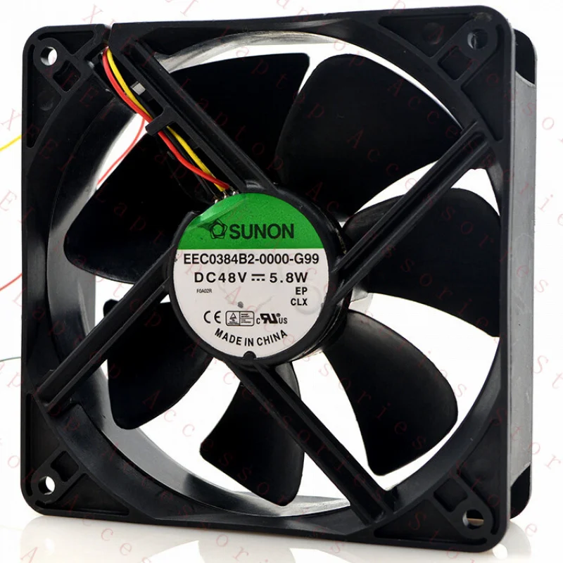 D  1PC FOR SUNON EEC0384B2-0000-G99 Cooling Fan 48V 5.8W 3-wire