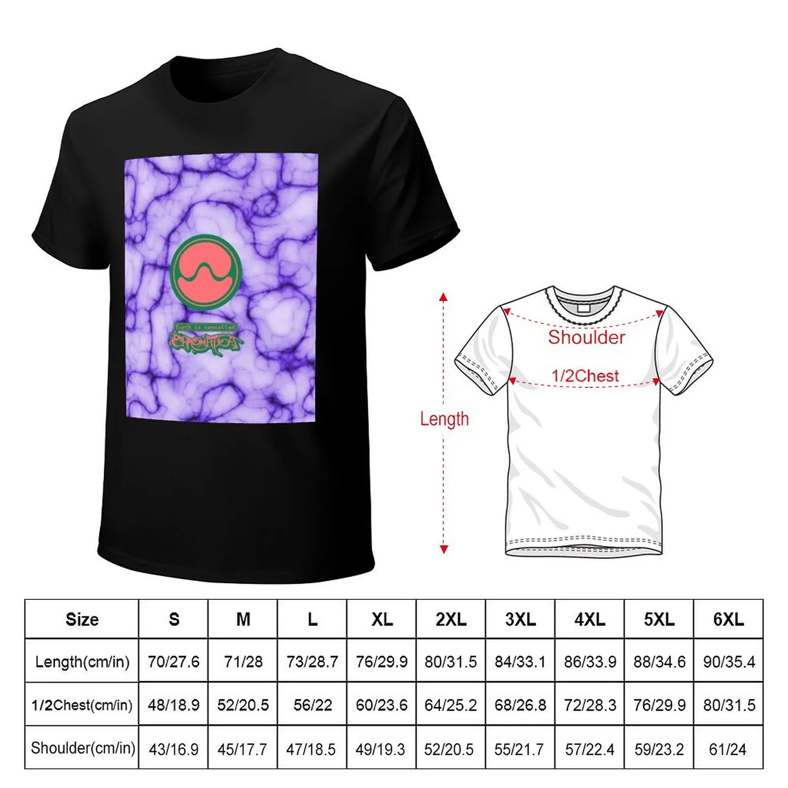 Gaga Chromatica Logo Graphic (Purple Tie-Dye Effect) T-Shirt Sweat Absorbing Sports Tee Shirt