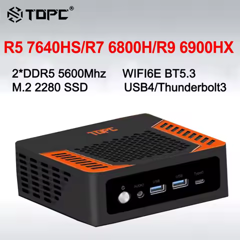 TR9 AMD Ryzen 9 7940HS/Ryzen 7 7840HS MINI PC Windows 11 2*DDR5 1*M.2 PCIE SSD USB4.0 WIIF6E BT5.3 MINI PC Gamer Computer