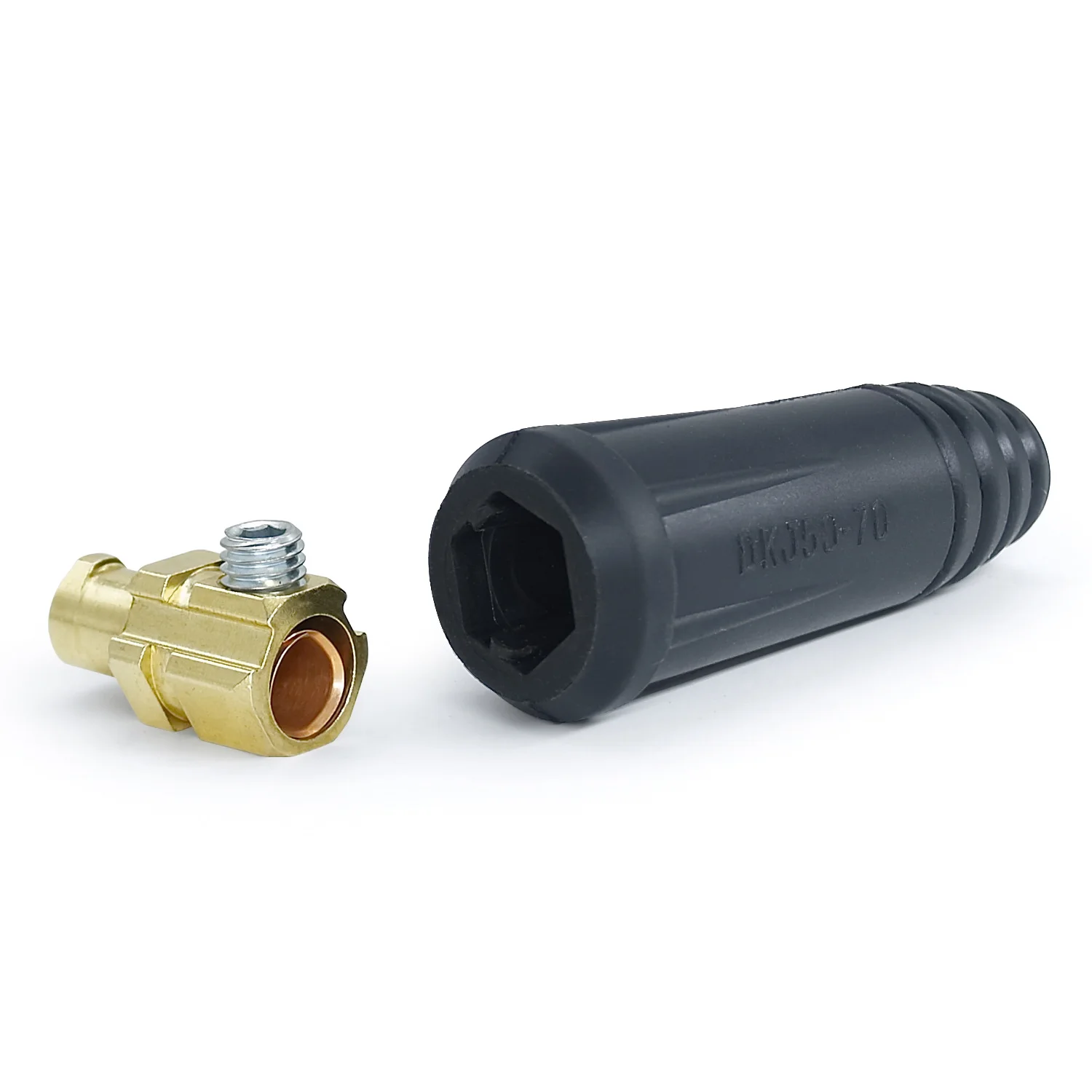 เชื่อมต่อสายเชื่อมสำหรับเชื่อมท่อแพคเกจ/Ground Connector DKJ 50-70 TIG Mig Mag เชื่อมอุปกรณ์