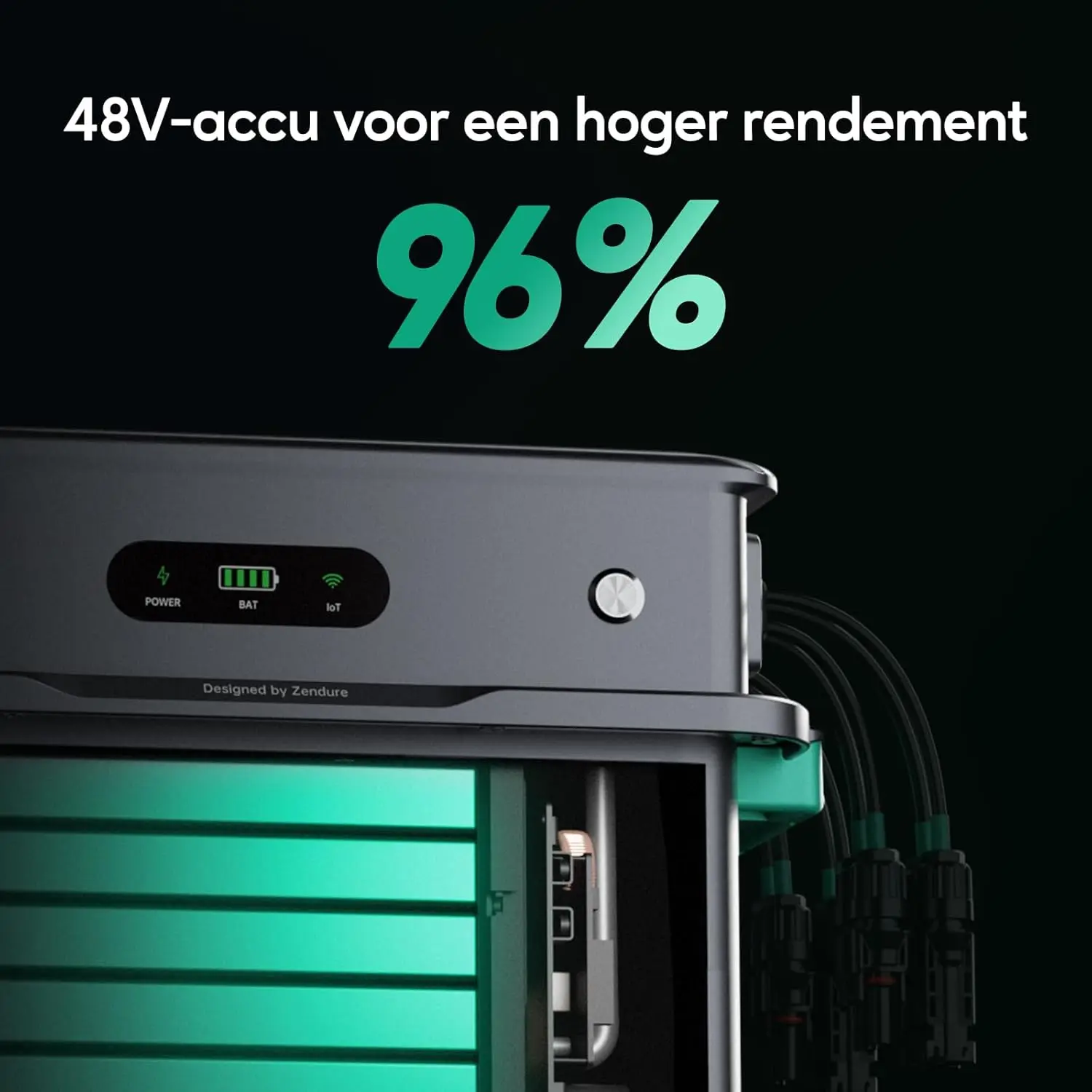 Zendure SolarFlow 800 Pro2, Balkonkrachtcentrale met zonne-energie-invoer 2640W, belasting 1000W, output 800W, energiebeheersysteem AI, 1920Wh LFP-batterij, uitbreidbare capaciteit 11.52kWh - Afbeelding 2