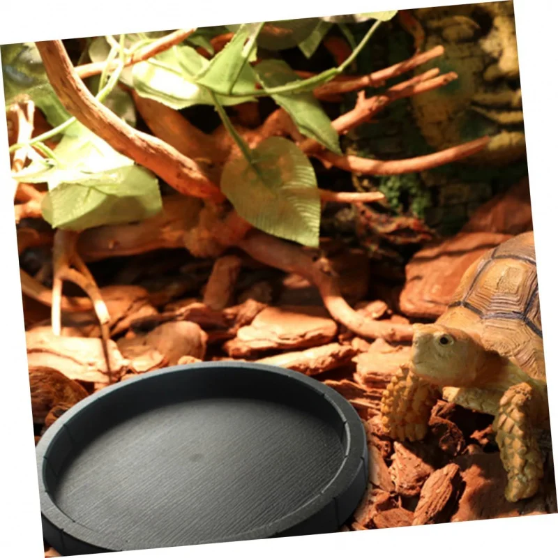 

Коробка для ползающих домашних животных, поднос для еды, лягушка из рога ящерицы, опора для питья домашних животных, прочная структура, не вред рук при использовании.