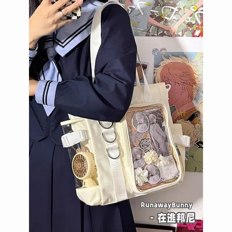 

Japanese Transparent Ita Bag Large Capacity Shoulder Emblem Display Crossbody Bag Genshin Impact Love and Deepspace Tote Bag