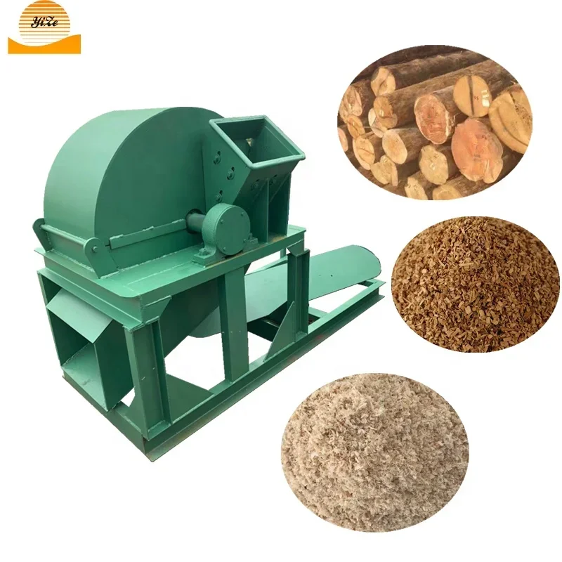 wood crusher pulverizer hammer mill machine wood grinder chipper shredder sawdust powder crusher making machine for sale