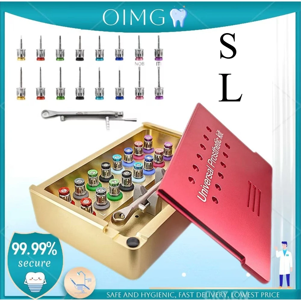 

Dental Hand Driver Implant Torque Wrench 10-70NCM Titanium Hex Screwdriver for Osstem DIO Megagen NEO Implant Abutment Surgical