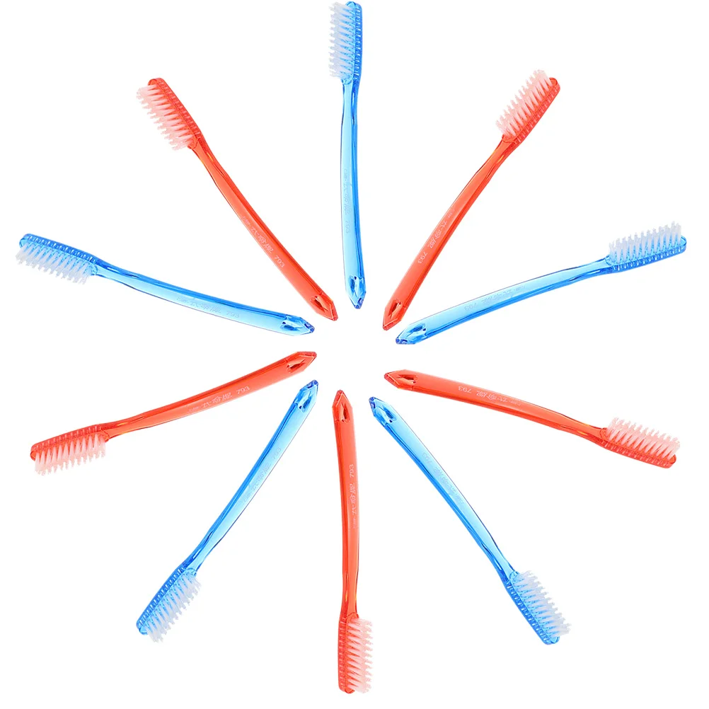 10 Pcs Adult Super Hard Bristle Toothbrush 12 Pack Large Price Random Delivery Plastic Teeth Cleaning Manual Kid Travel Elder