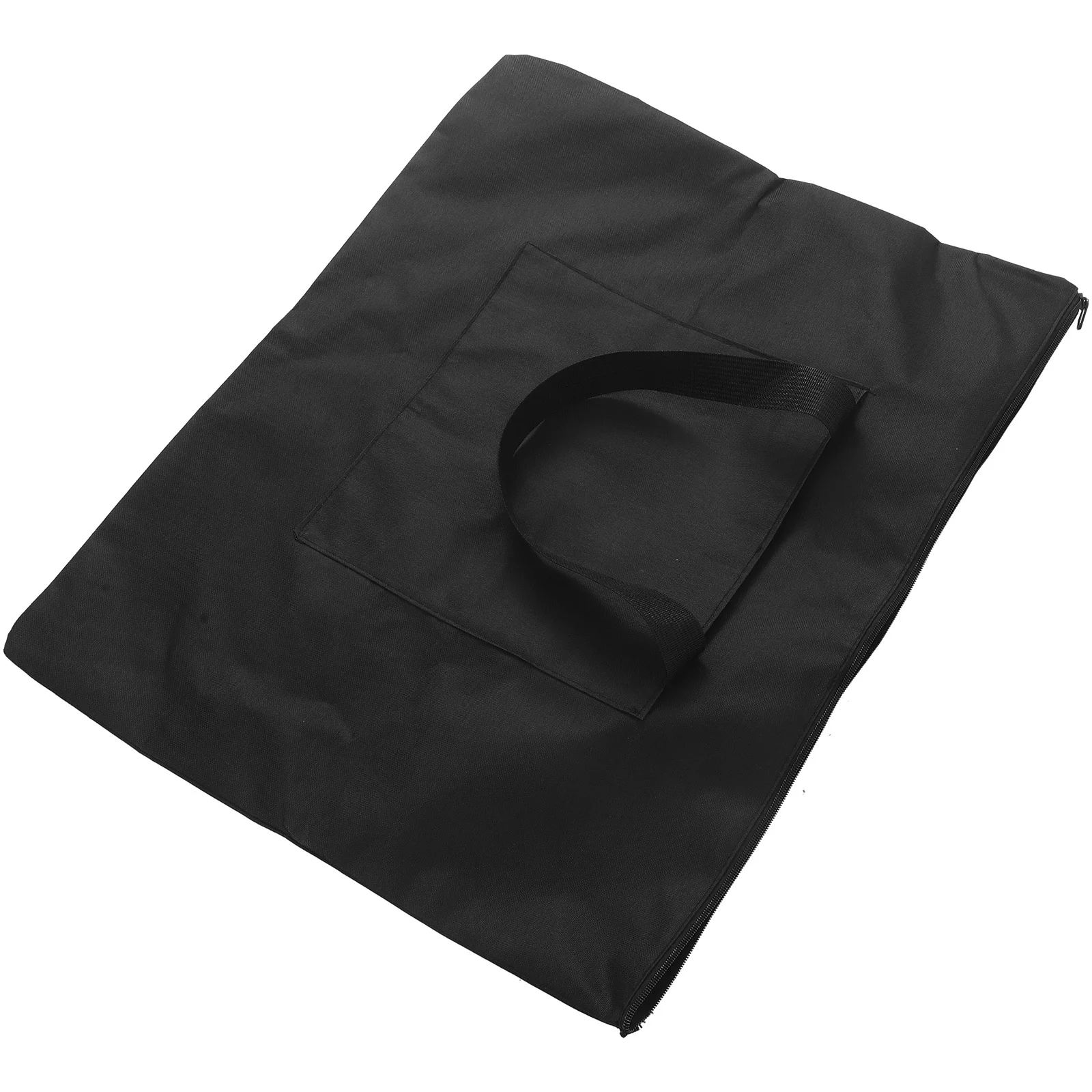 Bolsa de prancheta de lona durável, bolsa de armazenamento à prova d'água com alça para esboçar papéis, lápis, tintas, bolsa preta para prancheta de desenho