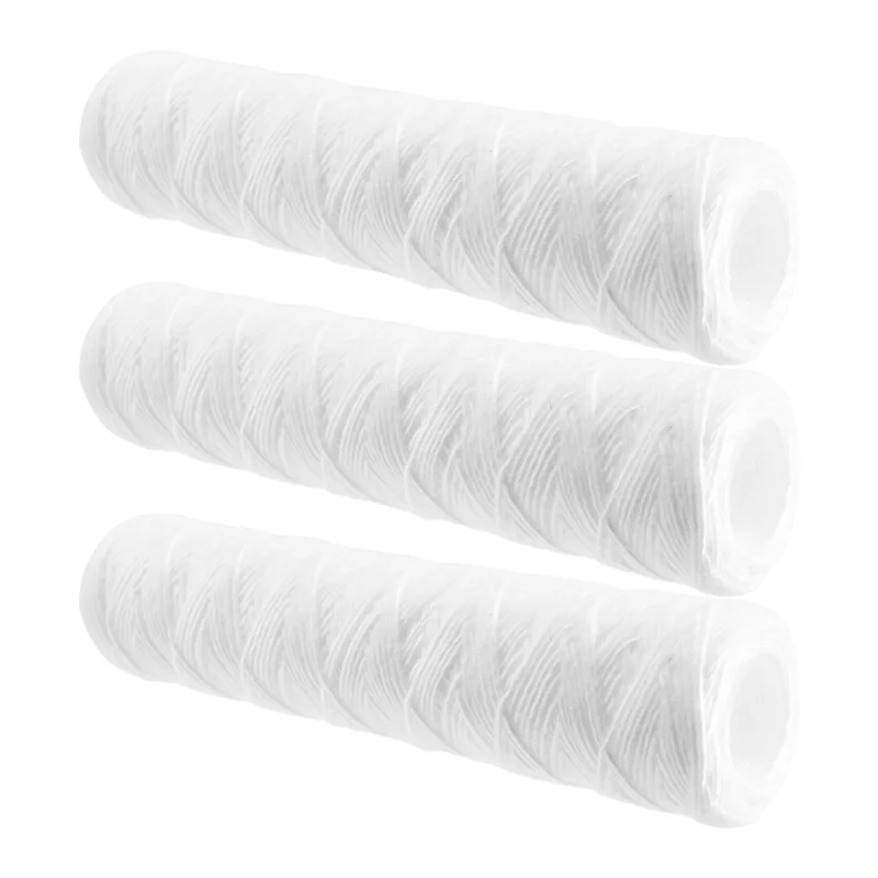 AY03-3 個浄水器 10 インチ糸巻きフィルターカートリッジ 5 マイクロメートル PP 綿フィルター沈殿物フィルター