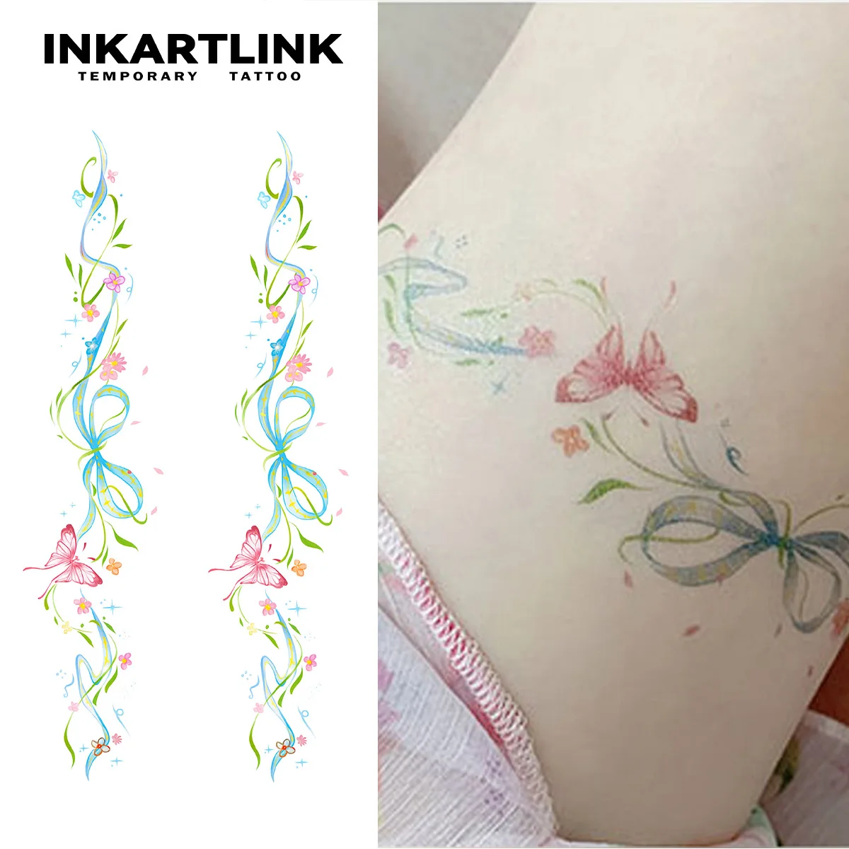 INKARTLINK Temporary Tattoo Stickers Waterproof Color Printing Art Style Temporary Tattoo Party Supplies DIY Stickers