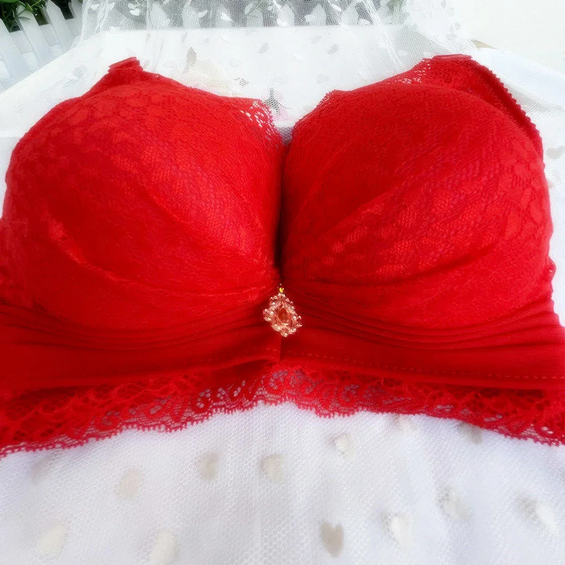 8cm Small Chest a Cup Gathering Thickened Bra Super Thick 9cm Small Flat Chest Bra Super Gathering Upper Support Showcase Bra