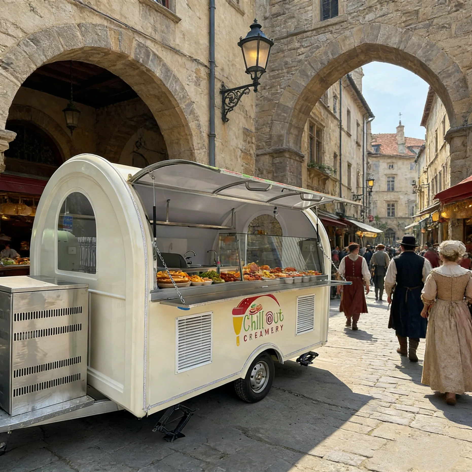 

Factory Price USA Standard Juice Bubble Tea Bakery Hot Dog Ice Cream Food Truck with Grill Fully Equipment for Sale