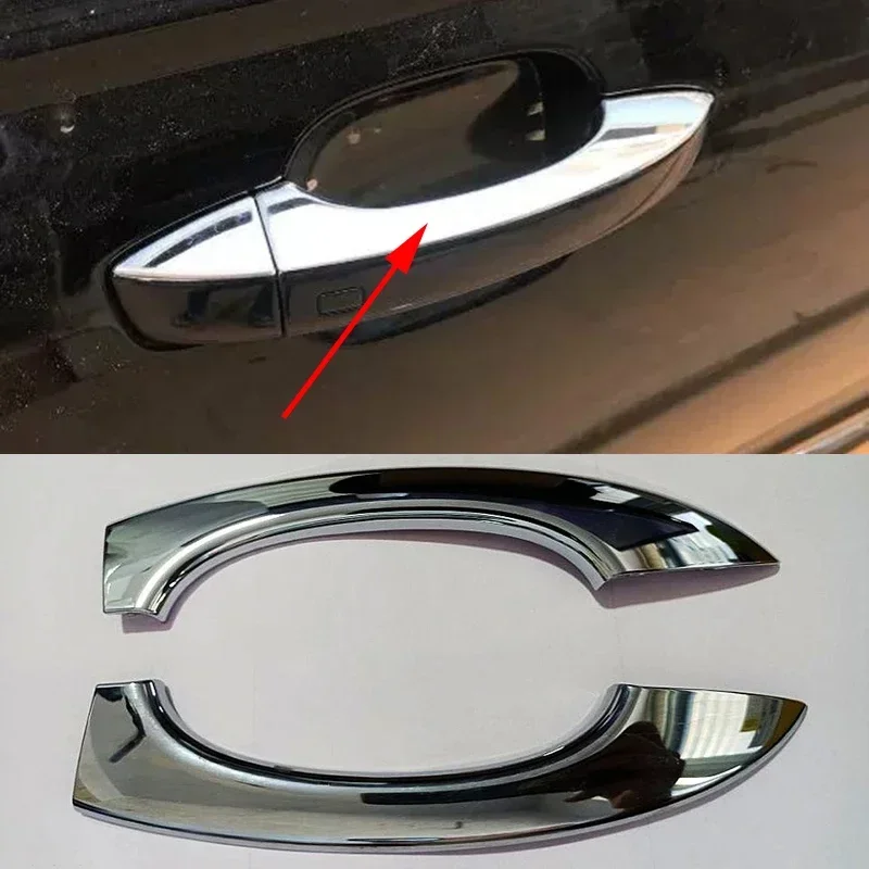 

Auto Exterior Chrome Door Handle Cover Cap Strip for Audi A6 C7 A7 A8 4H 2012 2013 2014 2015 2016 2017 2018 4H0837205 4H0837206