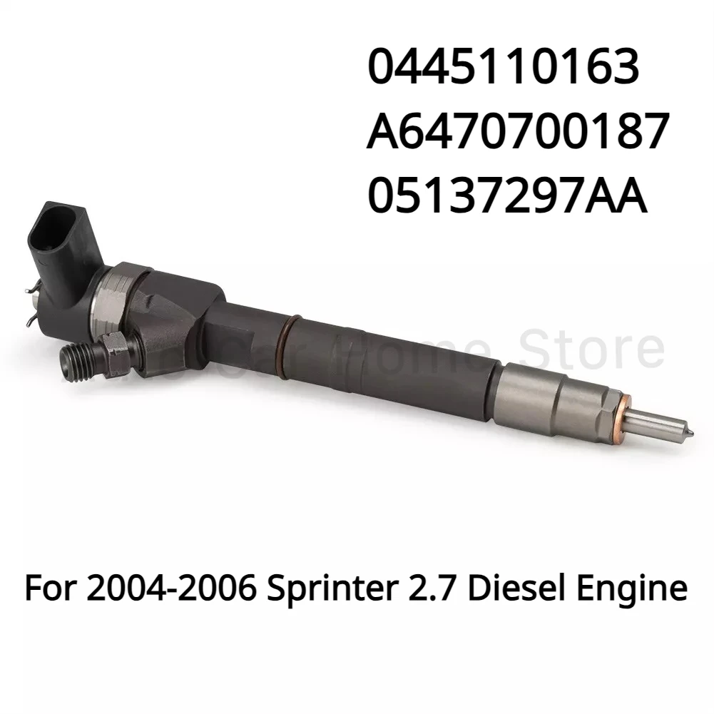 

0445110163 New Diesel Fuel Injector For 04-06 Dodge 2.7L Freightliner Sprinter OM647 0445110162 A6470700187