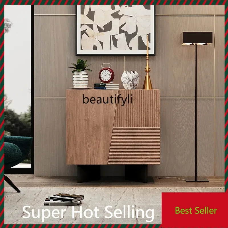 

M71 VFrench medieval entrance cabinet household large-capacity storage shoe cabinet light luxury living room wall tea side cabin