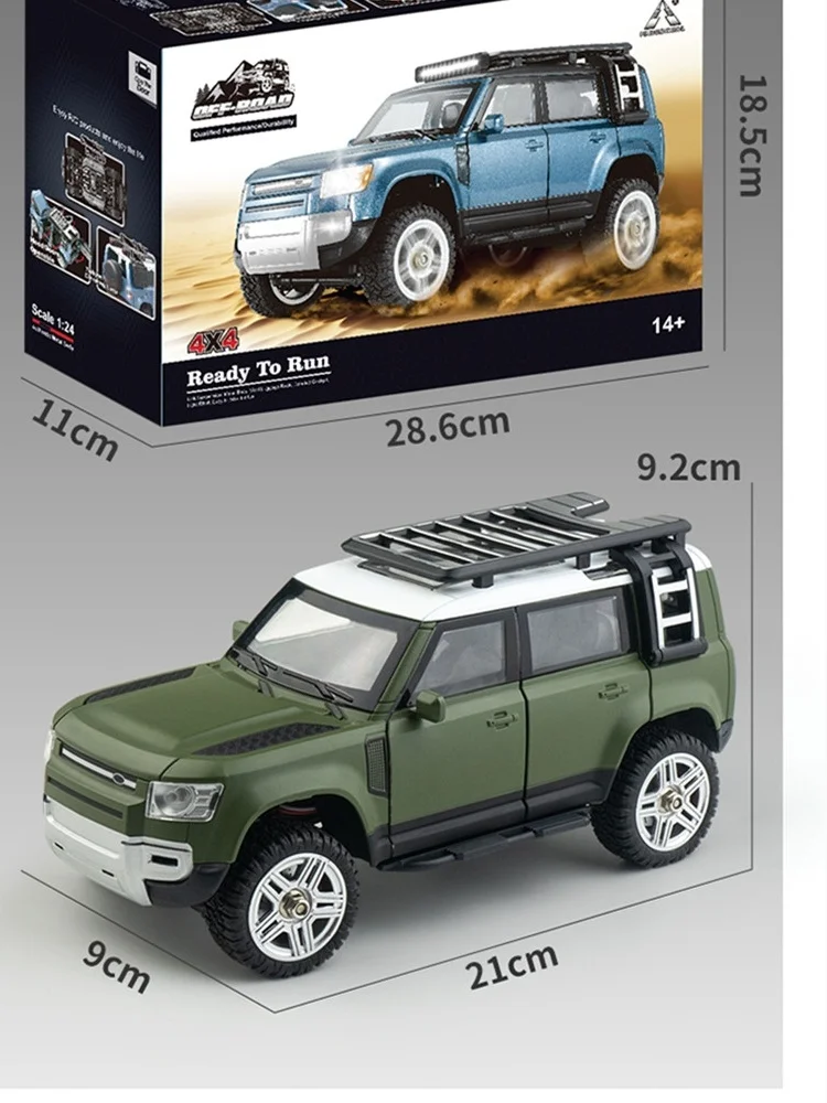 Pinecone Forest 1/24 Small Alloy Rc Remote Control Car Four-Wheel Drive Climbing Off-Road Vehicle Car Model