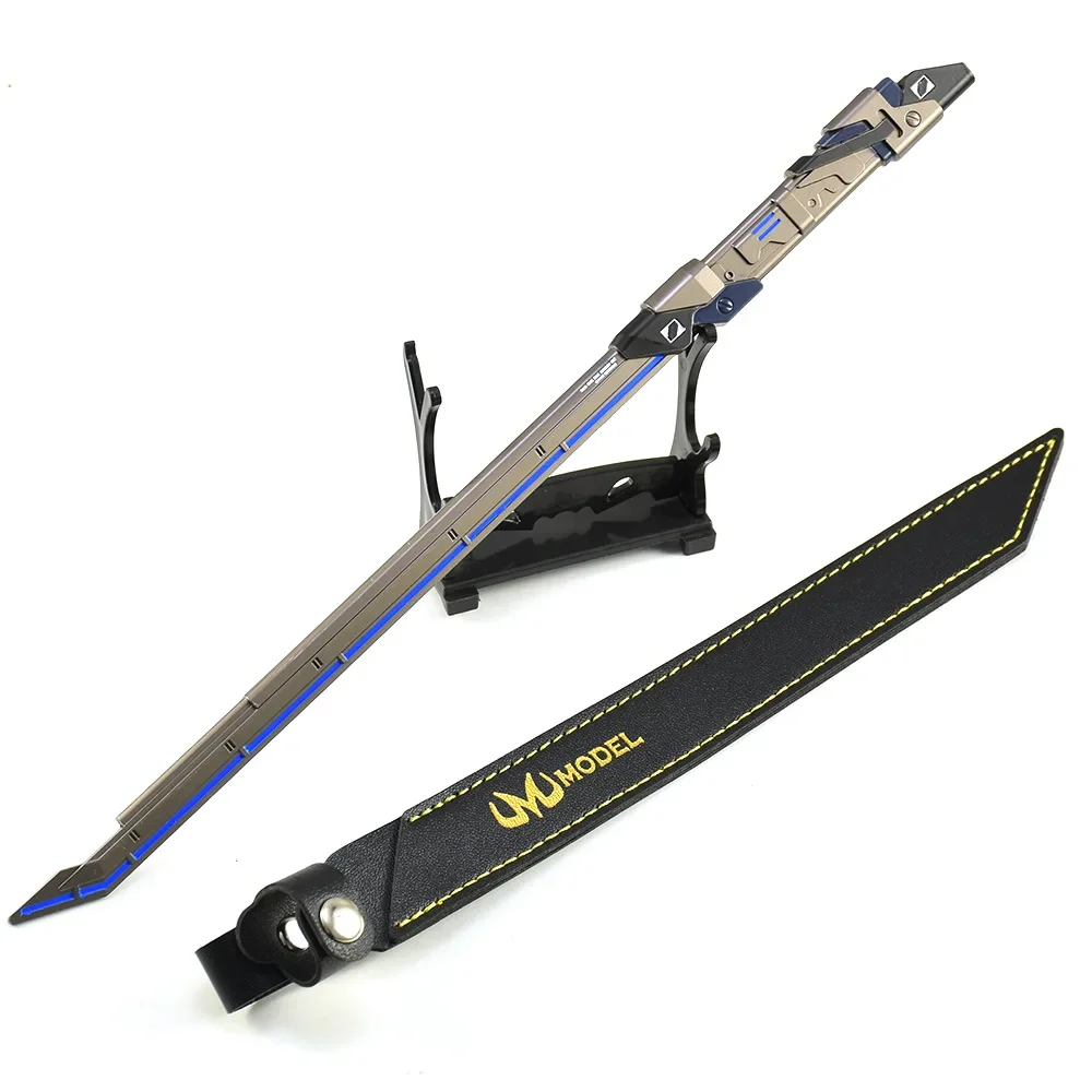 30cm Valorant Game Peripherals RGX 11Z PRO Graphics Card Straight Knife with Leather Tabletop Ornaments Figurines Katana Gifts view 6