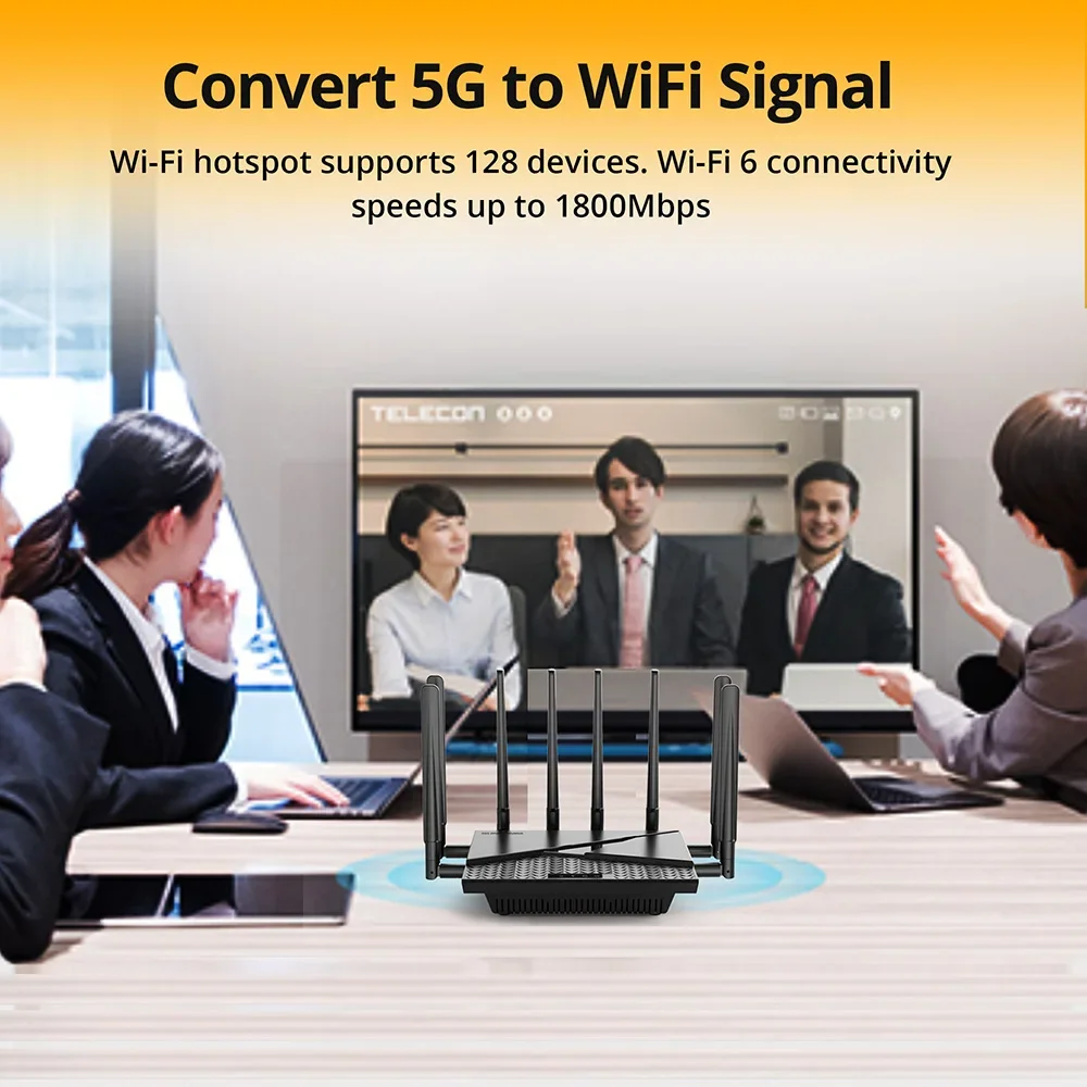 Router راوتر لاسلكي احترافي ، 5G ، Doburbanda ، WiFi6 Gigabit Port ، Gbps ، WAN ، VPN ، Sim Card ، جديد