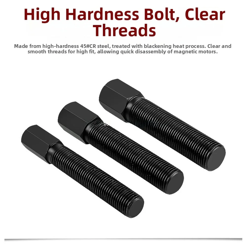 Rotor Removal Tool Flywheel Puller Precision Threads Blackened Heat-treated Hexagonal Head Precision Thread Flywheel Puller
