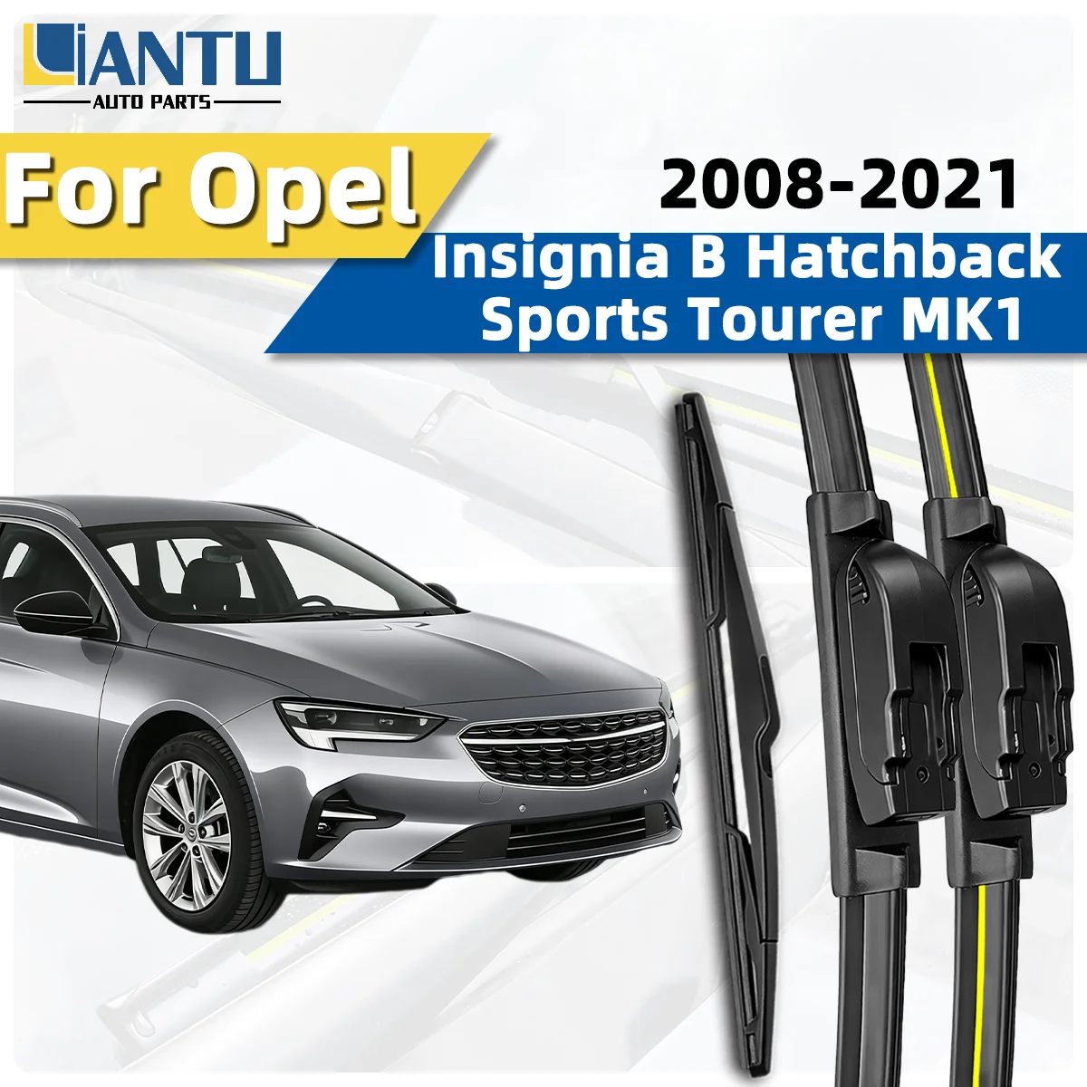 3PCS Front Rear Wiper Blades Wiper Fit For Opel Insignia B Hatchback Sports Tourer MK1 2008-2021 Quality Wiper Car Accessories