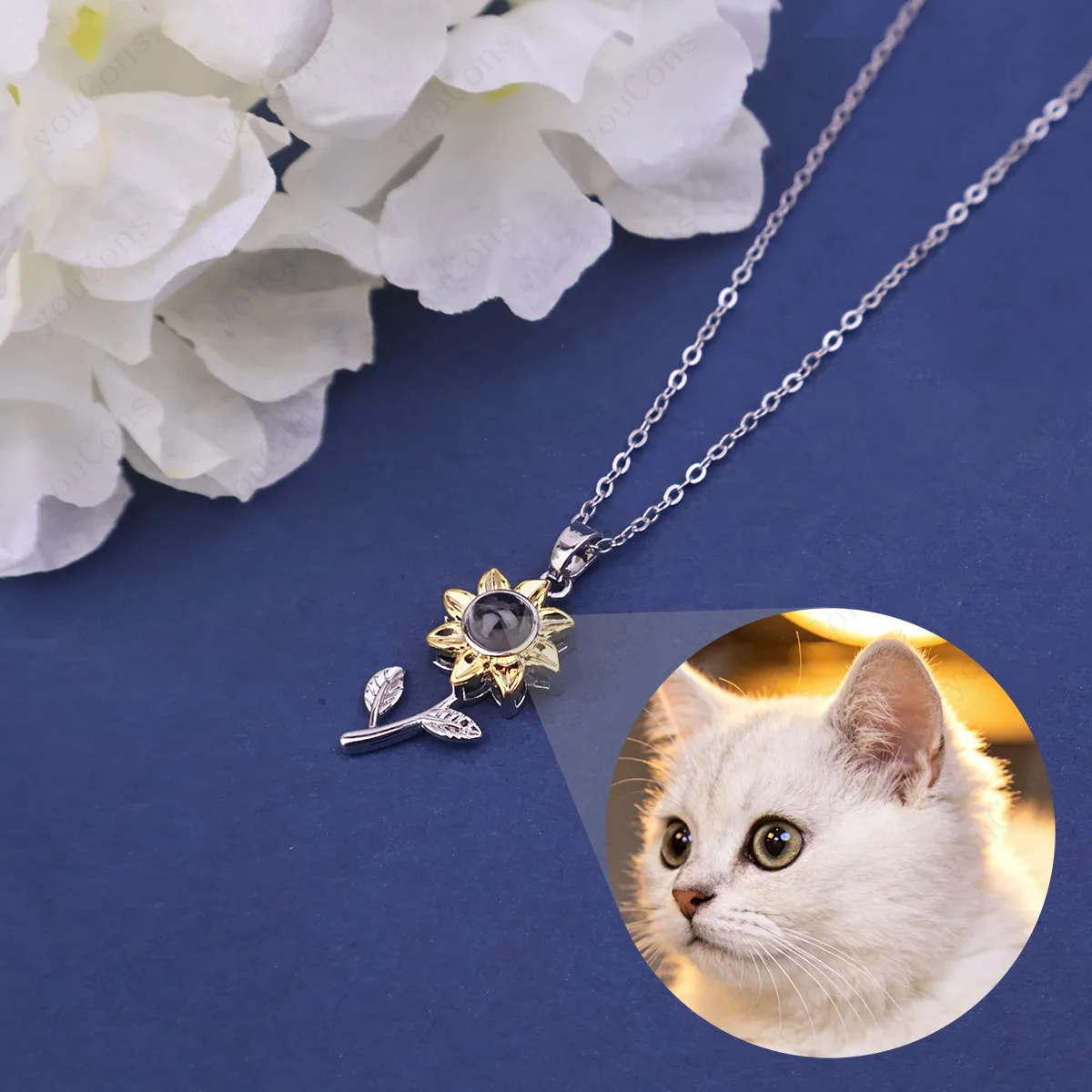 

Ожерелье с проекцией изображения на заказ, цепочка из нержавеющей стали, изысканный подарок на День святого Валентина, День матери, множество стилей, новинка