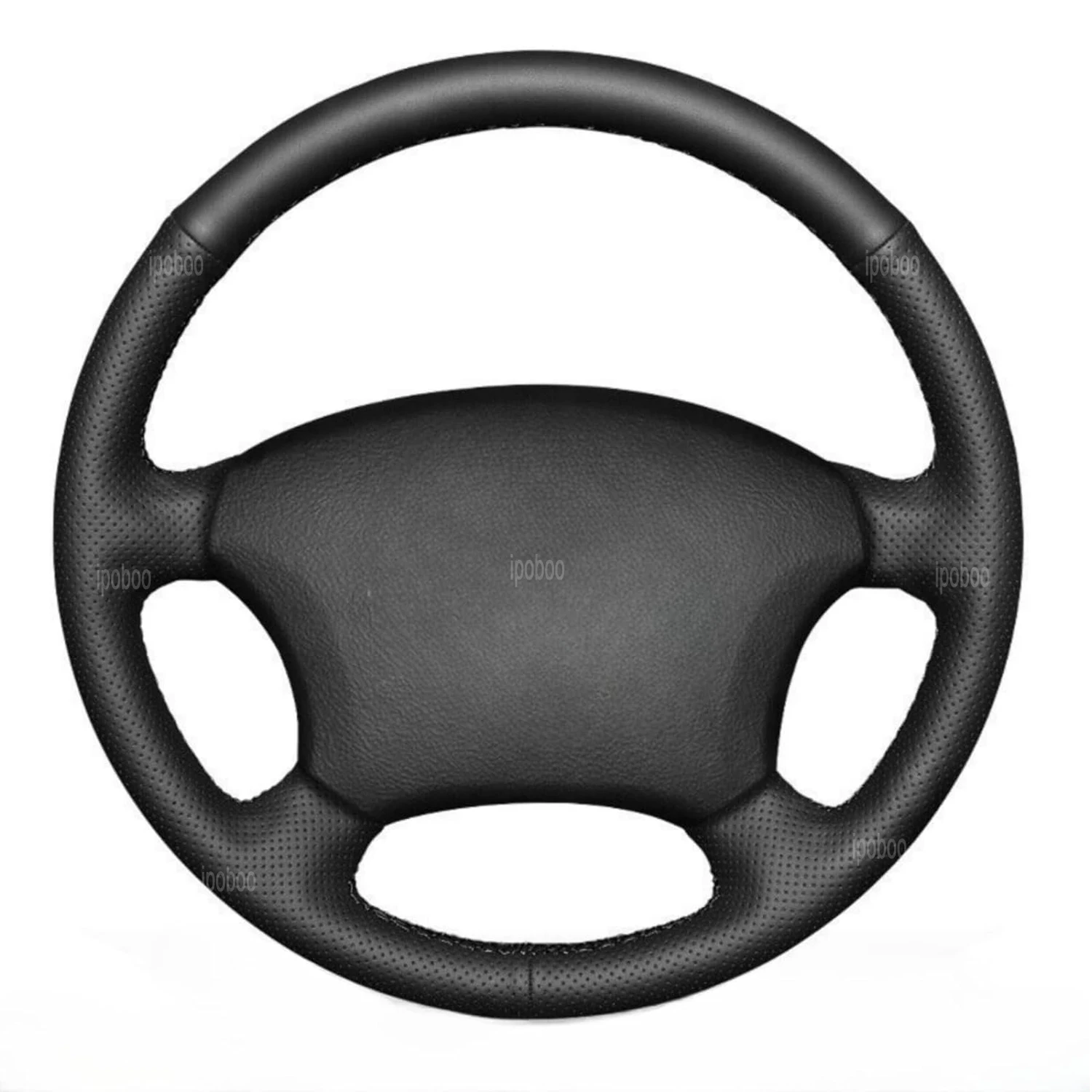 Steering Wheel Cover For Toyota 4Runner 2003-2009 / Camry 2005-06 Black Perforated Leather Steering Wheel Protection Cover