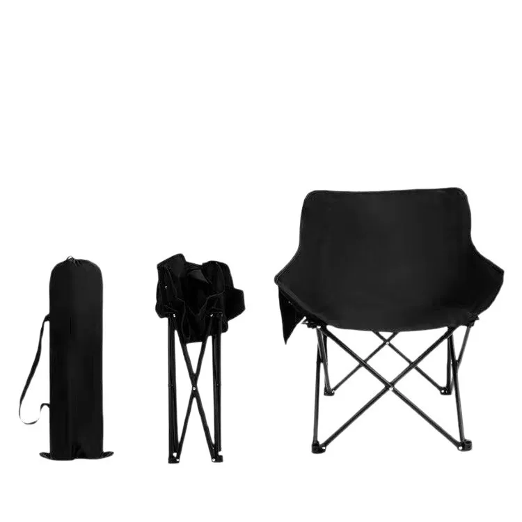 Folding Portable Moon Chair Lazy Chair Outdoor Field Camping Table And Chair Leisure Backrest Ultra