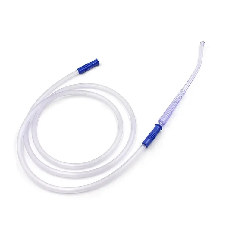 PVC suction connecting tube with yankauer handle pet animal Surgical suction tube