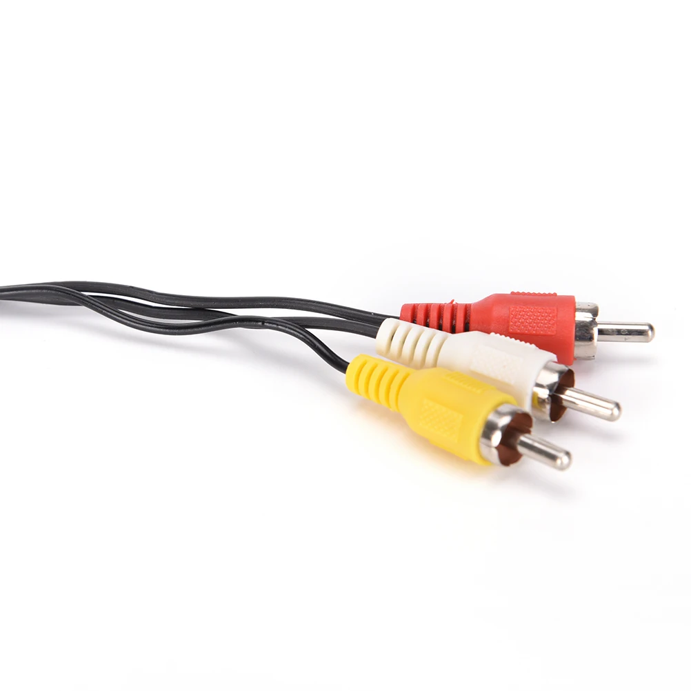 1M 3 RCA Male to 3 RCA Male Composite Audio Video AV Cable Plug AV Cable Type Audio/Video Cable