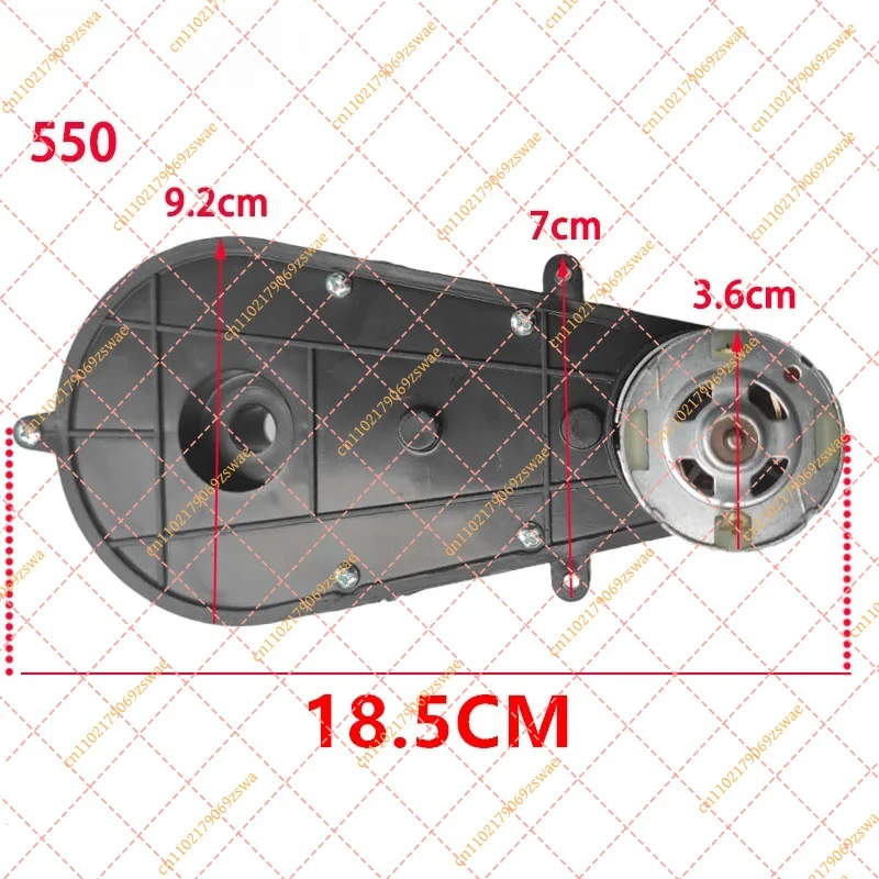 2pcs-6v-12v-24v-rs390-rs550-children's-electric-ride-on-toys-car-metal-gear-motor-gearbox-with-high-low-speed-switch-harness