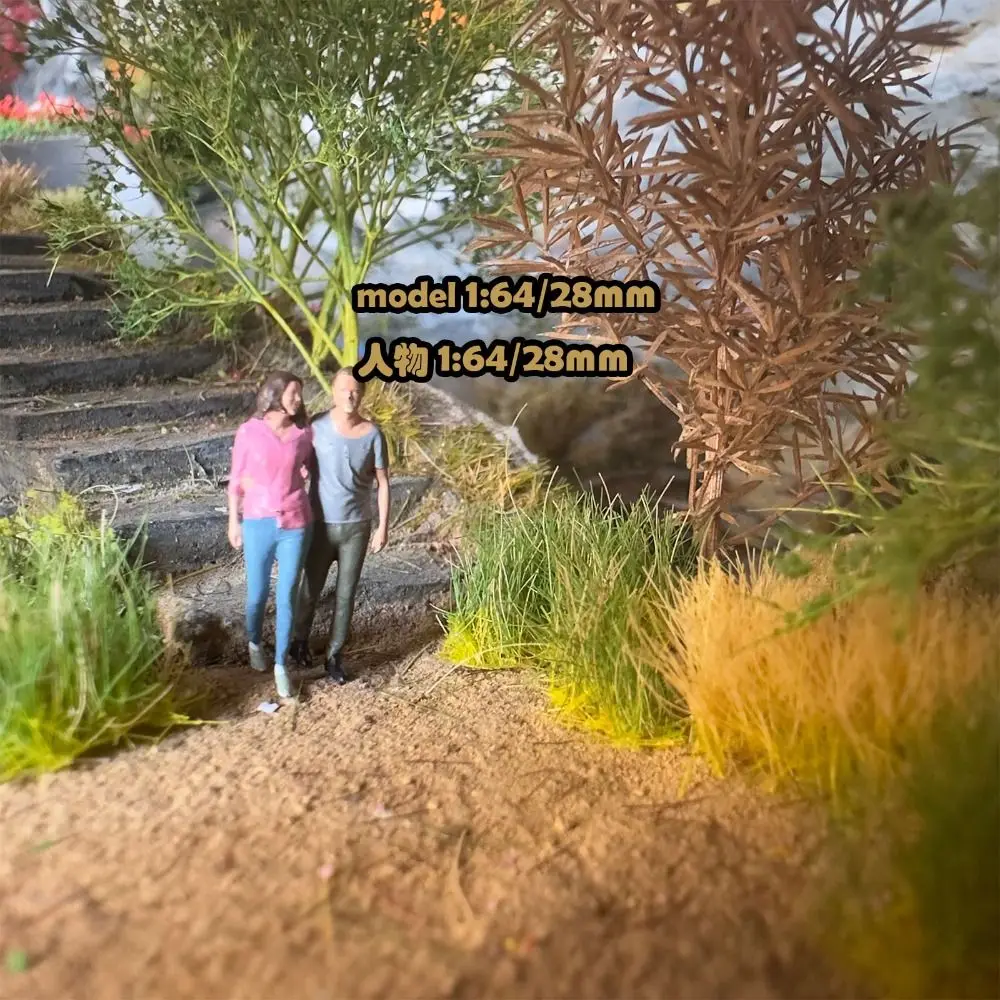 Height 12mm Artificial Grass Tufts Miniature Landscape Simulation Miniature Bushes Plant Hand Tear Terrain Model