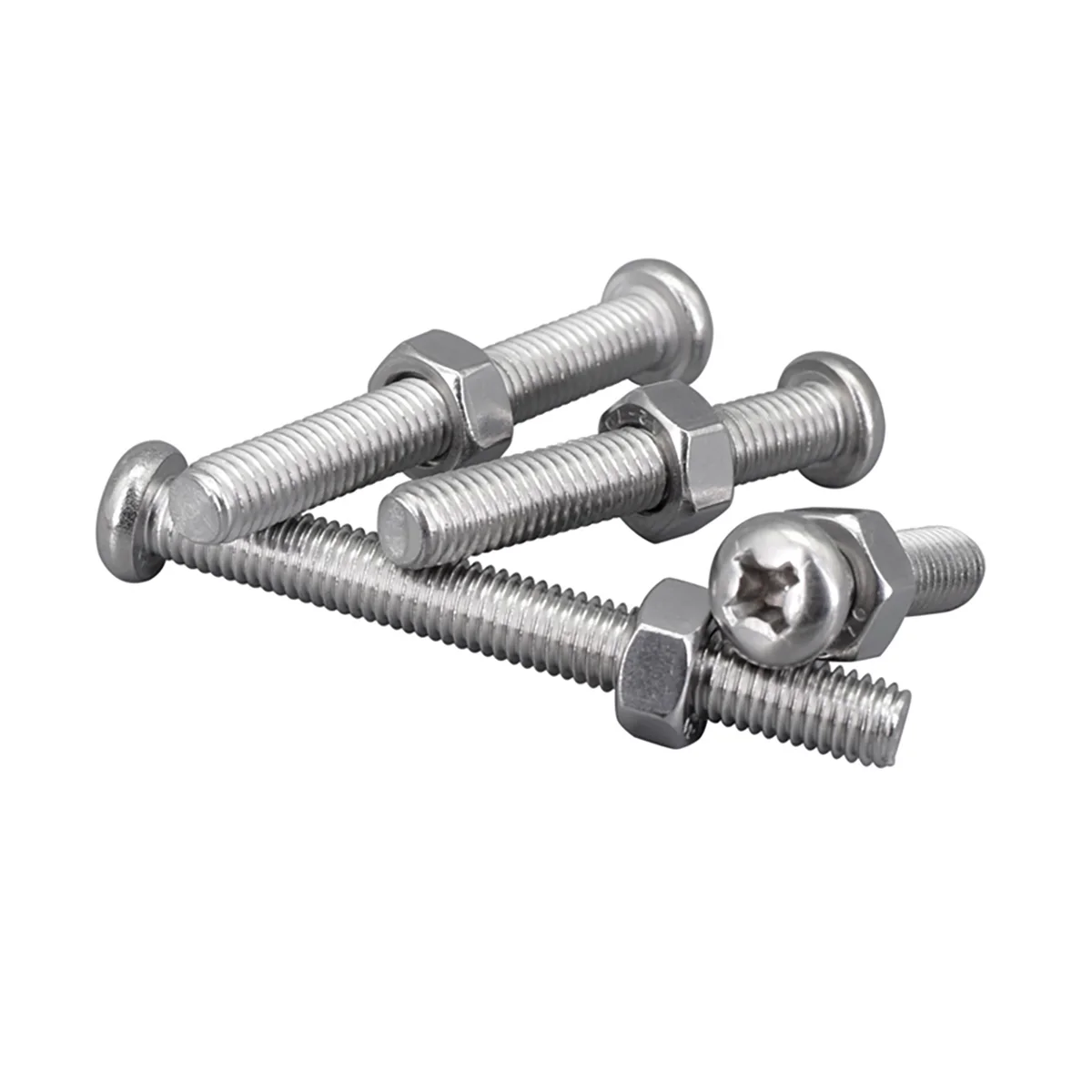 304 SS Pan Head / Round Head Phillips Screw Nut/Machine Screw Nut  Combination